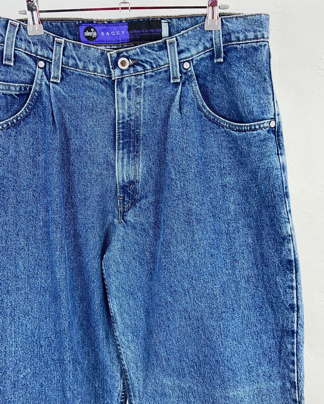90s 리바이스 실버탭 배기핏 연청 데님 팬츠 상품이미지3