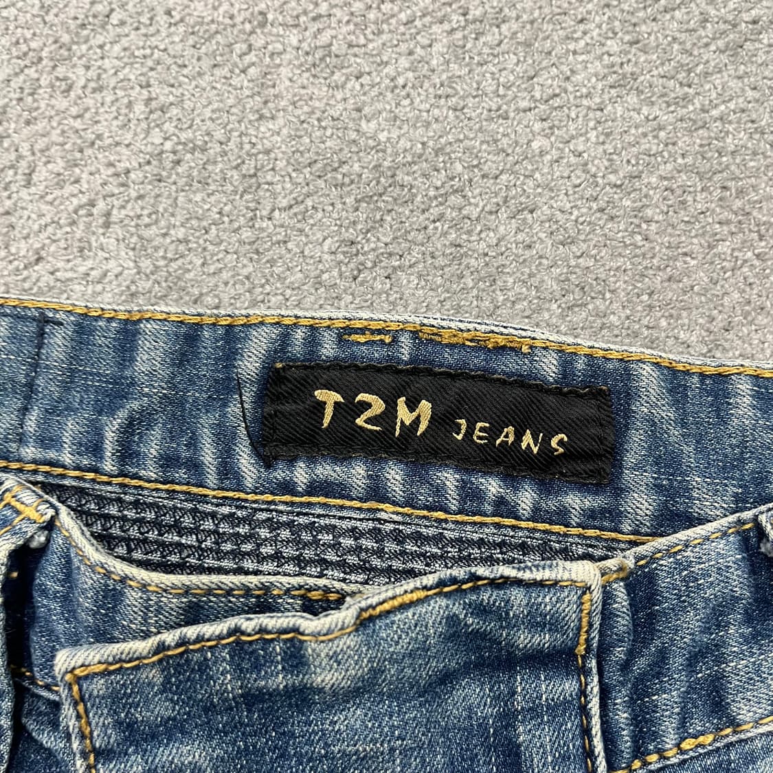 32 빈티지 워싱 바이커 데님팬츠 상품이미지8