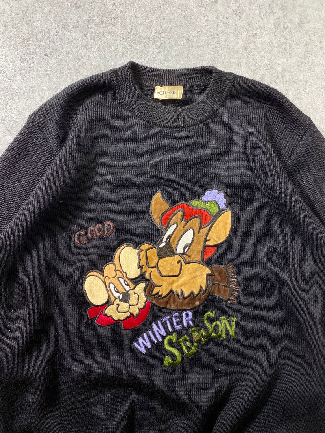 [L-XL] 90s FACILE SEI 재패니즈 빈티지 울 니트 상품이미지2
