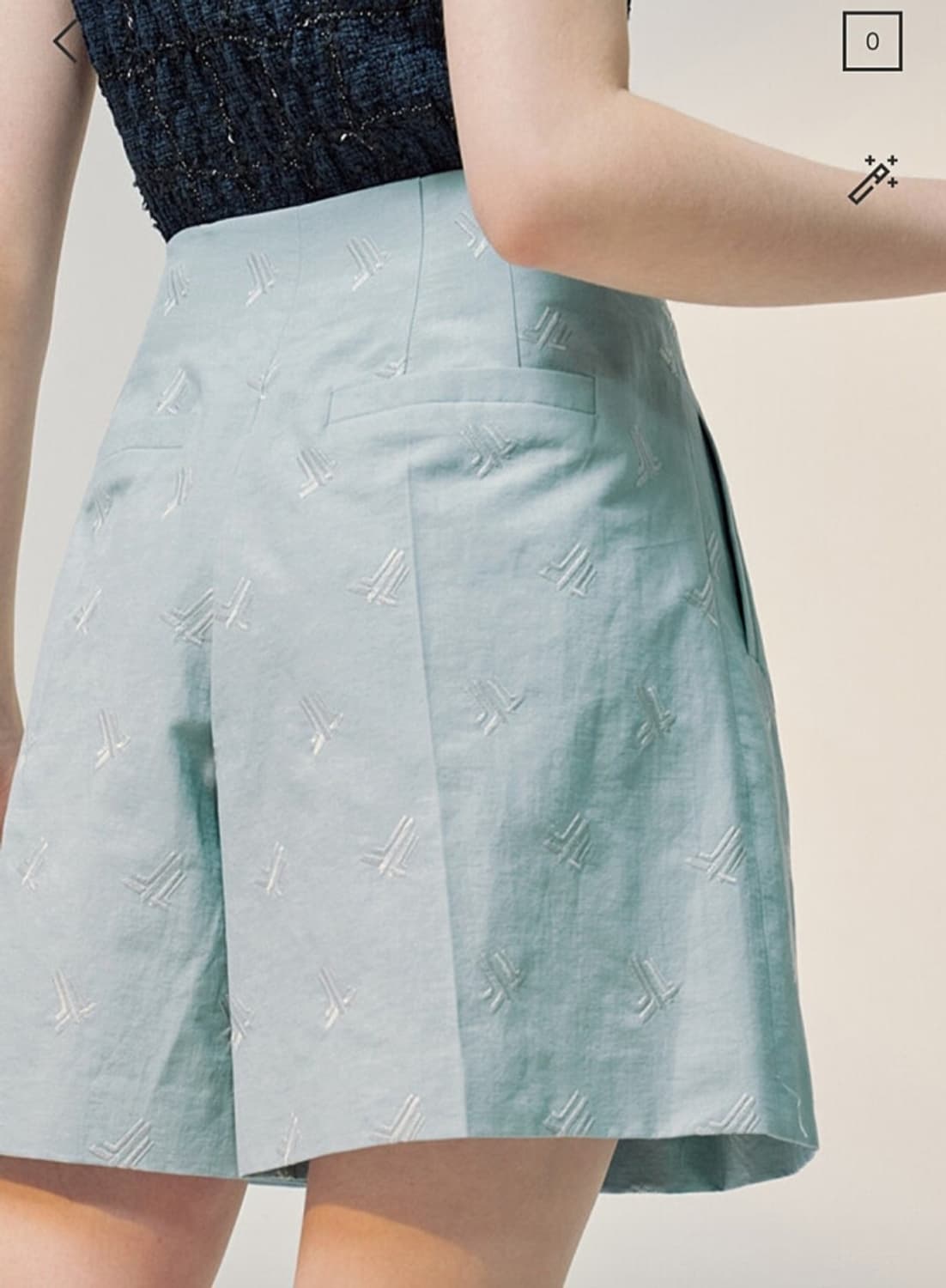 랑방 레터링 로고 자수 쇼츠 67사이즈 상품이미지5