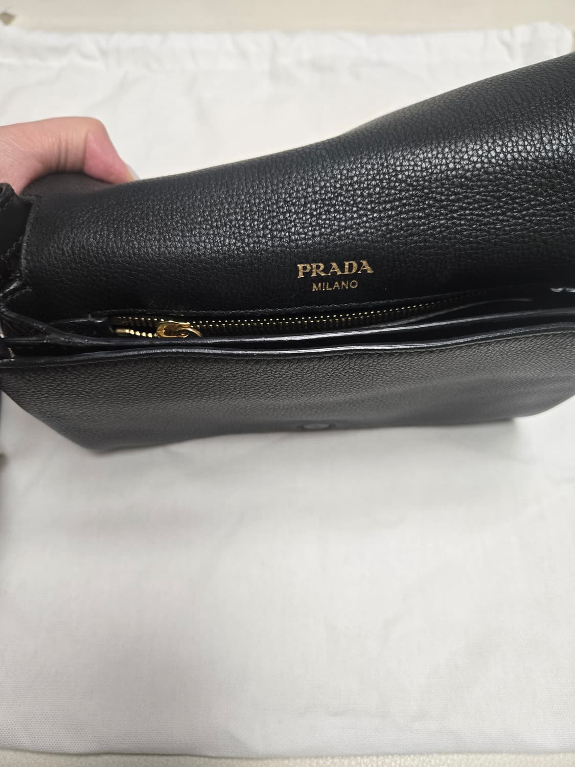 (정품)프라다 블랙 크로스백 개런티카드 상품이미지5