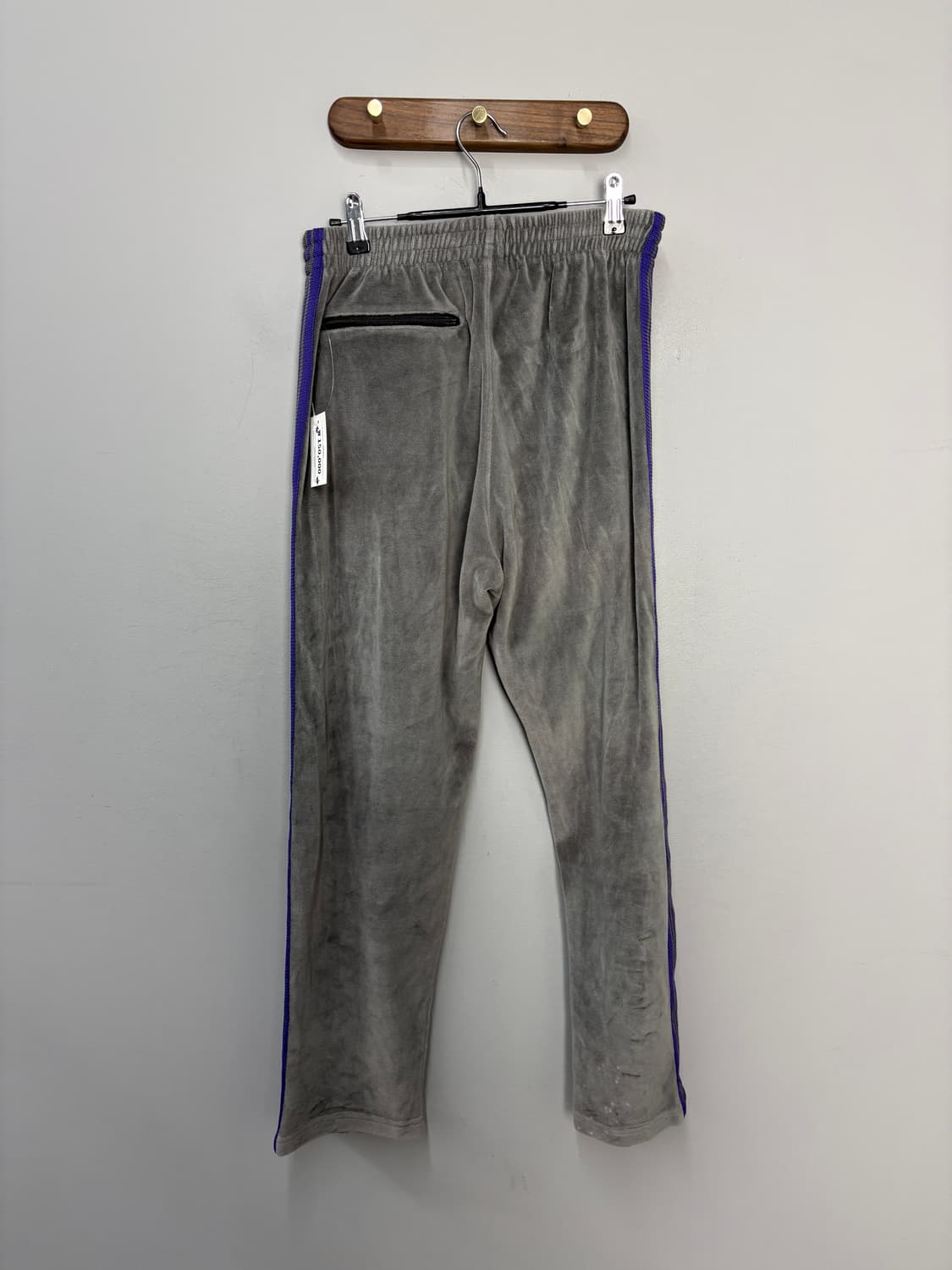 니들스 내로우 트랙팬츠 벨루어 헤더 그레이 A3725 상품이미지4