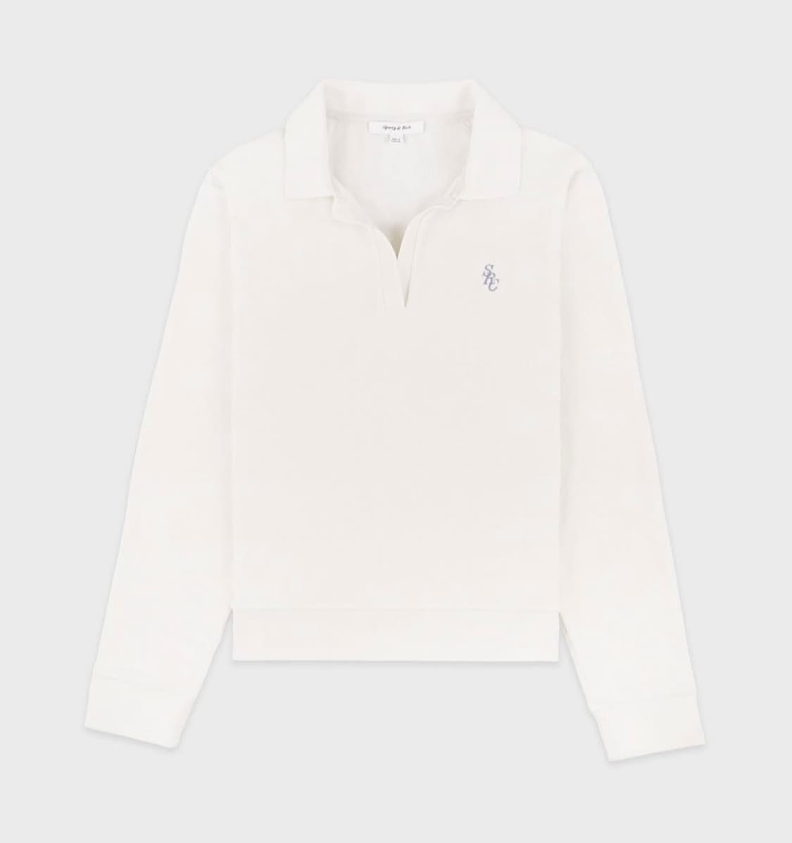 스포티앤리치 SRC 테리폴로 스웻셔츠 아이보리 상품이미지1