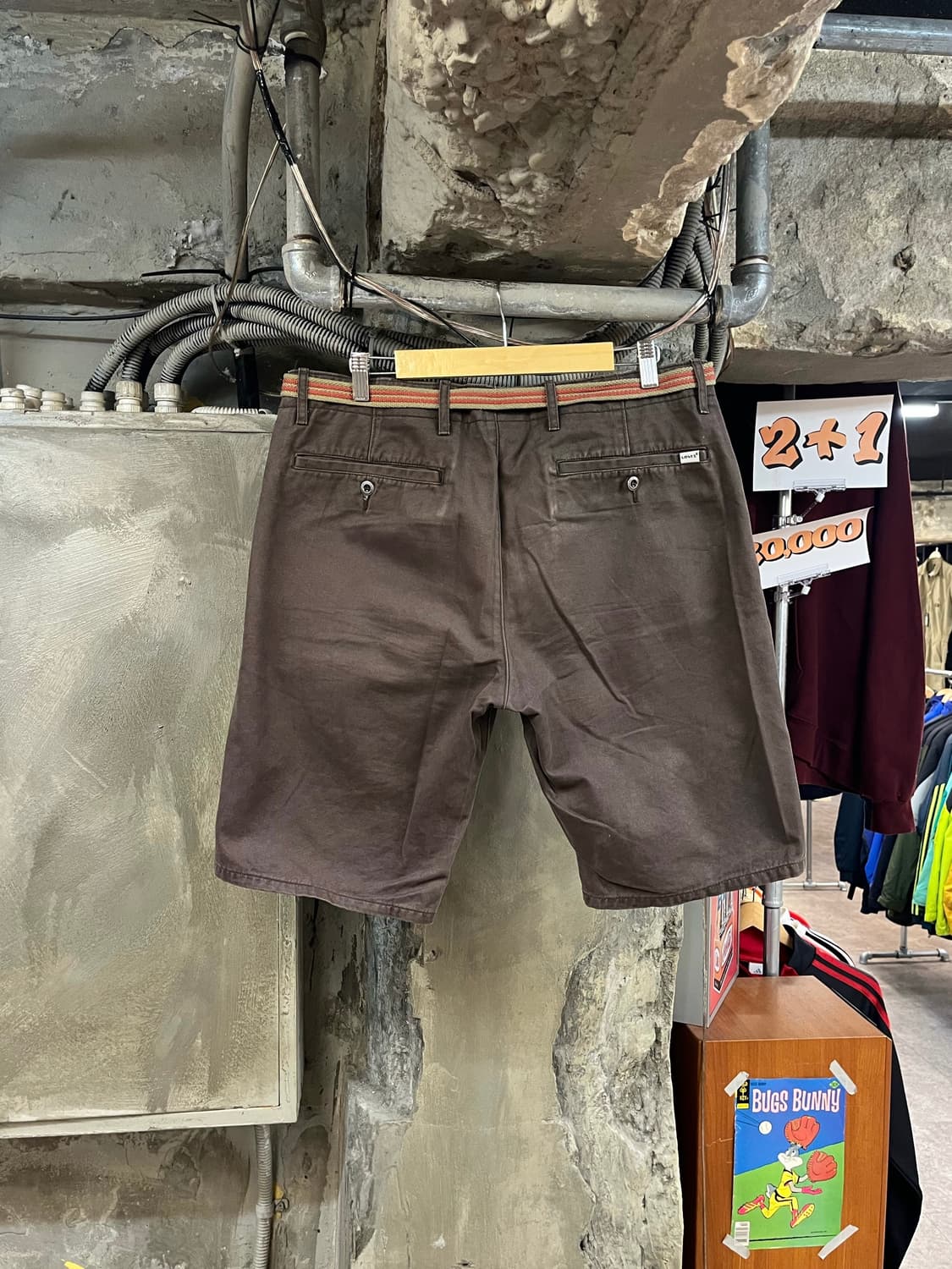 리바이스 하프 팬츠 브라운 36 #csz3556 상품이미지2