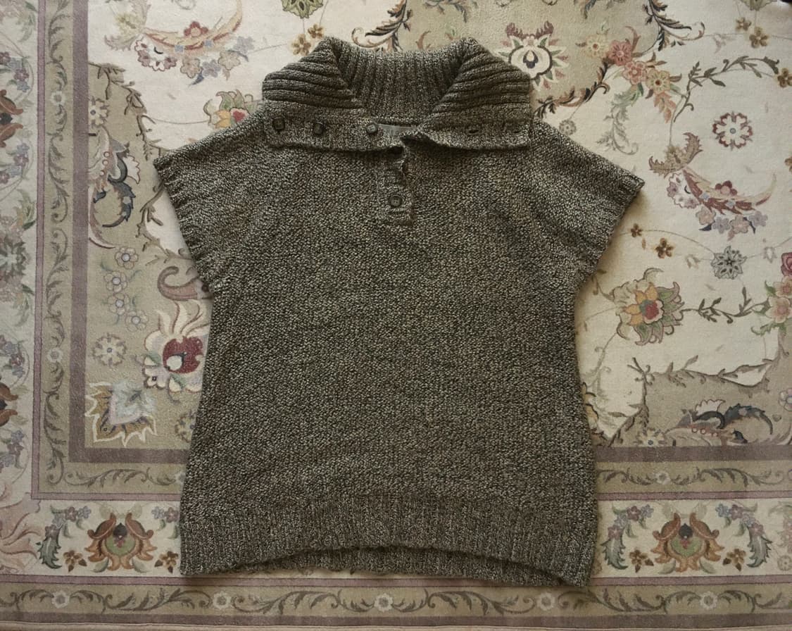 빈티지 니트 반팔 탑 상품이미지1