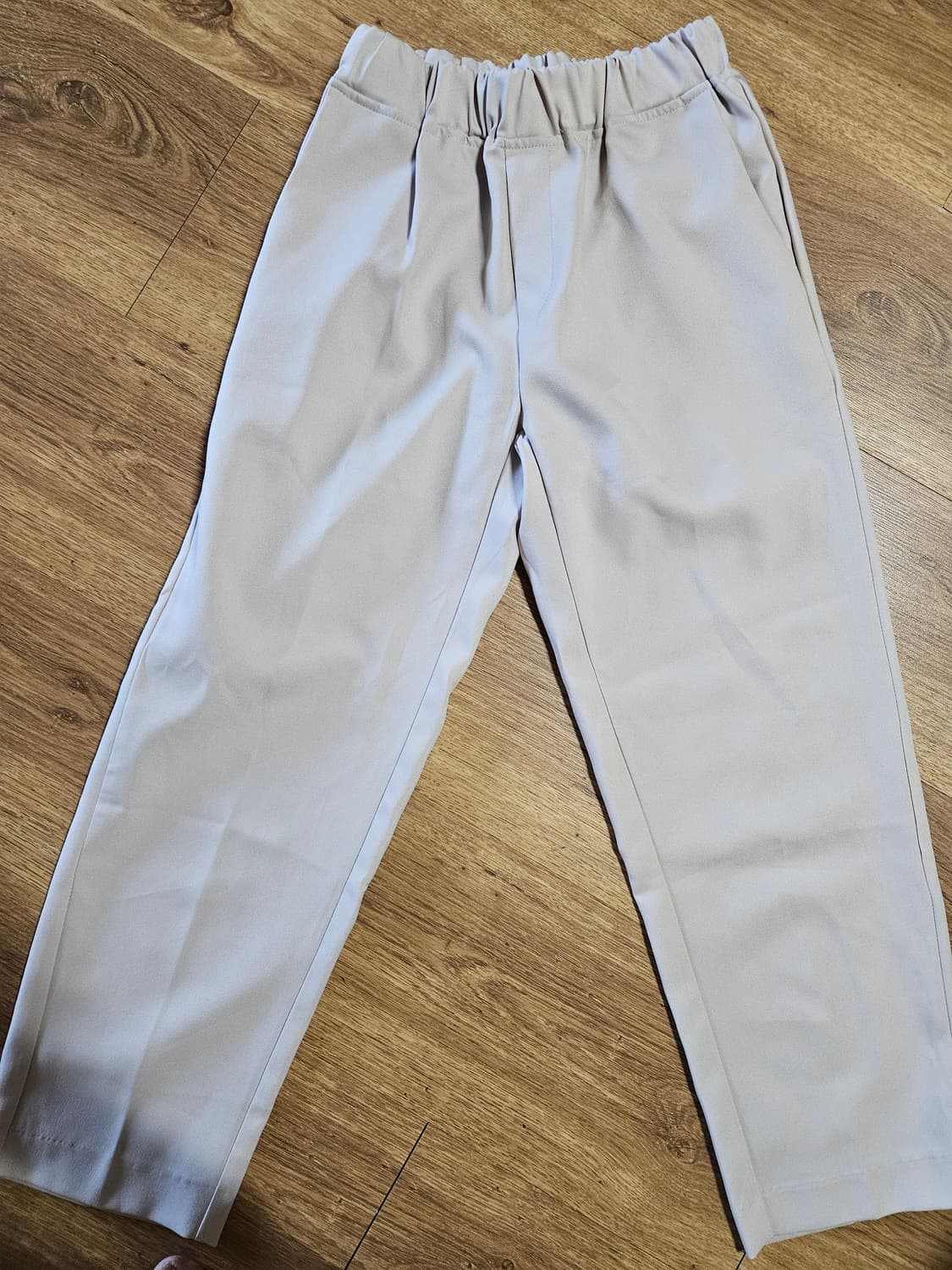 후러브스아트 세미와이드슬랙스 아이보리 M사이즈 상품이미지1