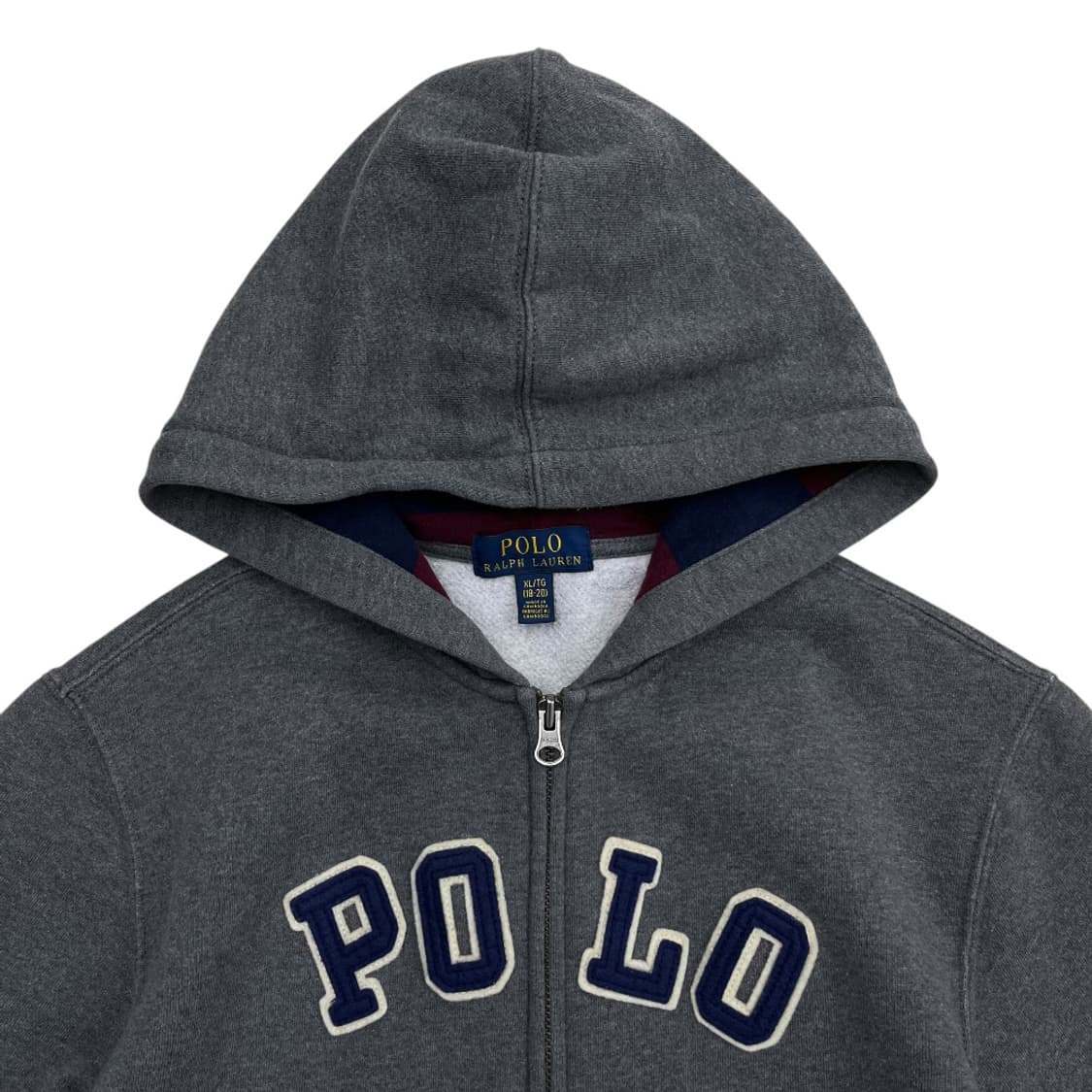 폴로 랄프로렌 패치 그레이 후드집업 XL 상품이미지4