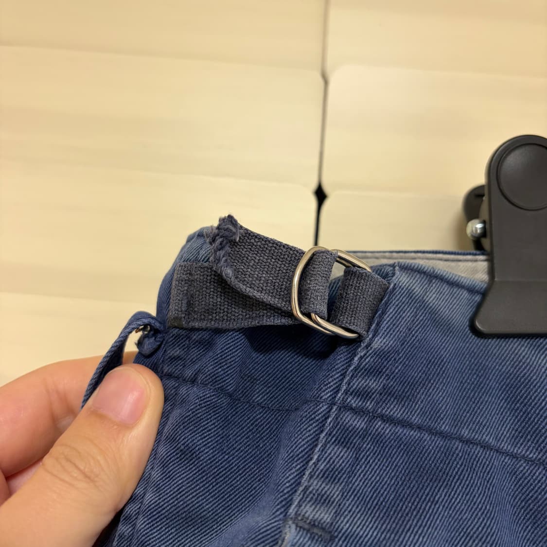 빈티지 프렌치 워크 팬츠 선페이딩 굿페이드 보로 디스 L 상품이미지7