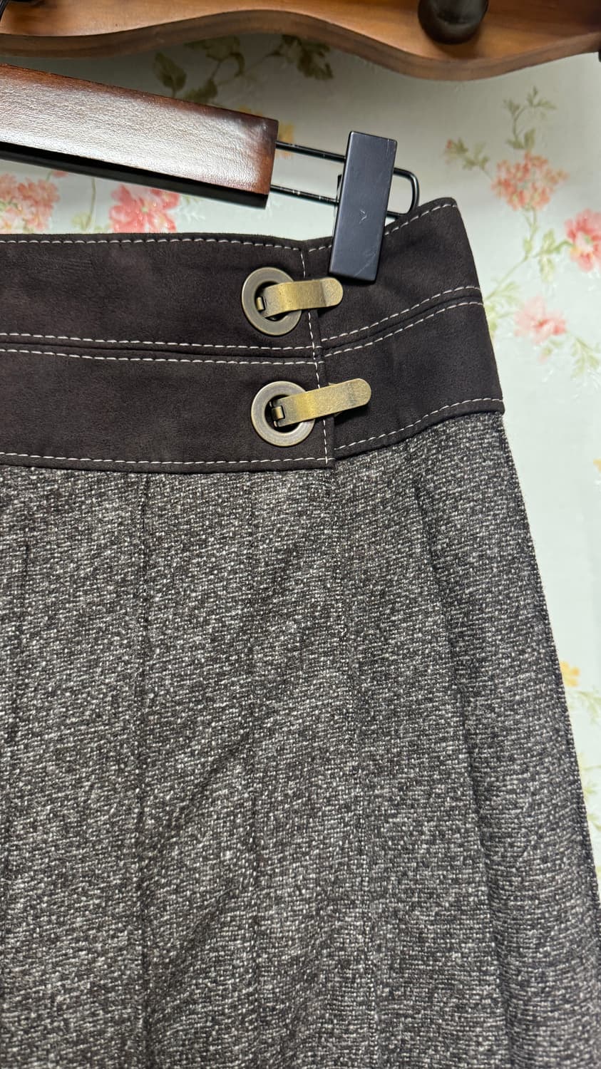 벨벳 포인트 스커트 상품이미지3