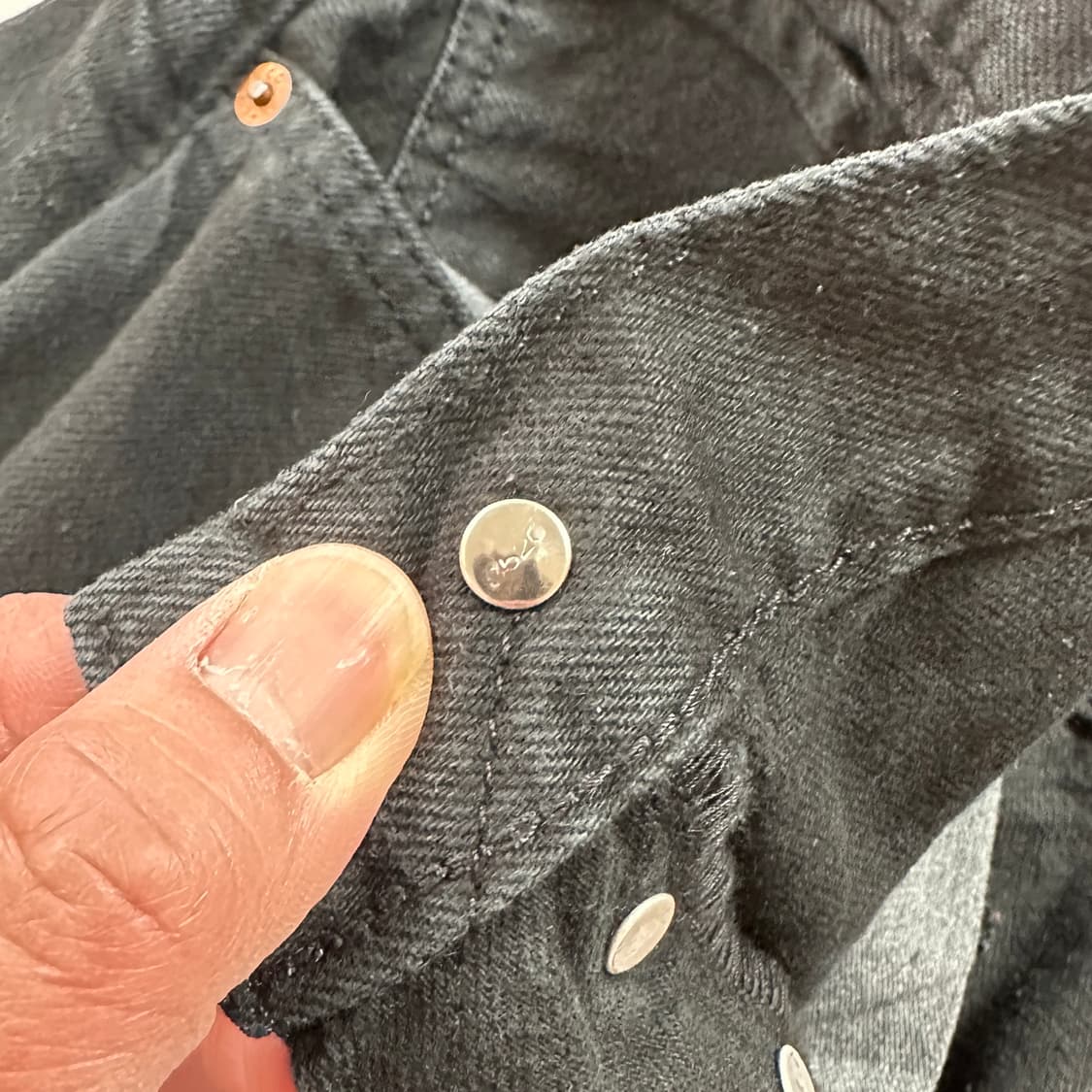 리바이스 501 블랙 진 데님 팬츠 36 상품이미지9