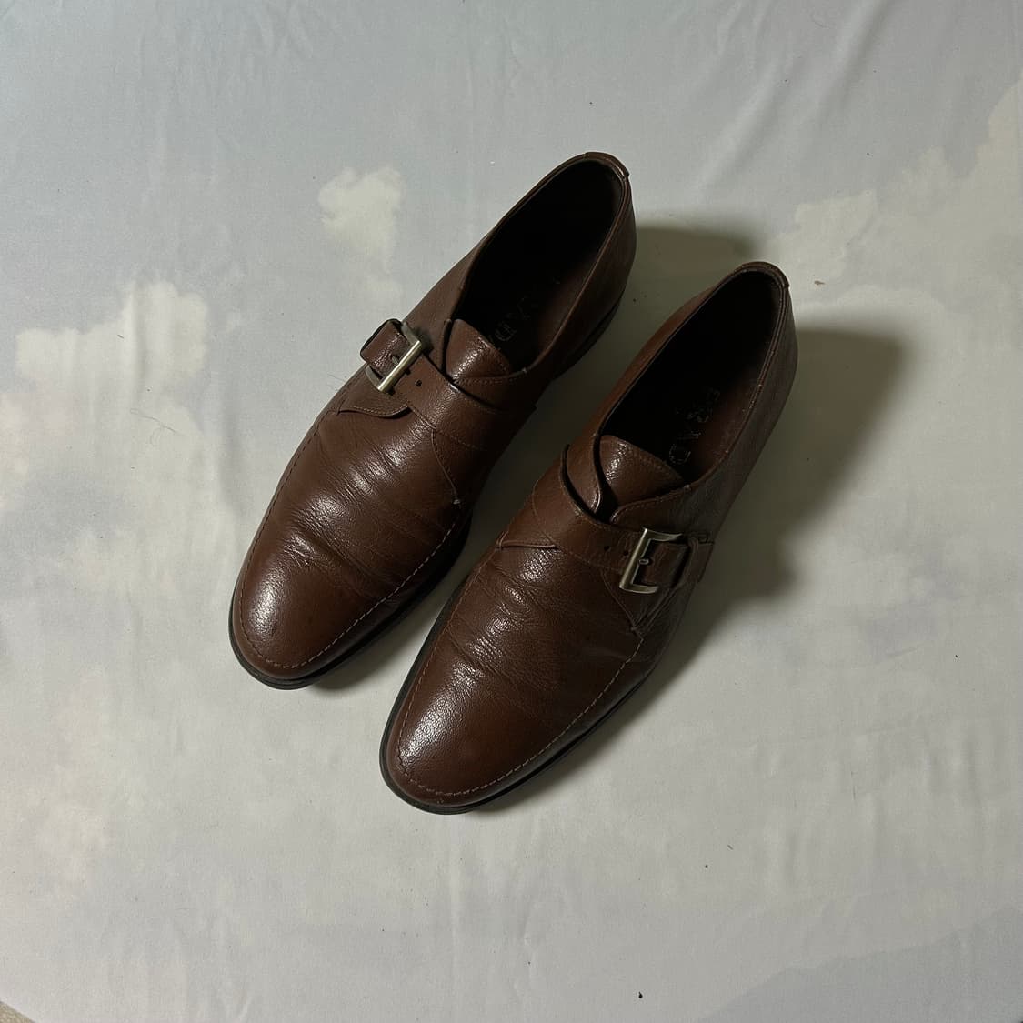 Prada buckle strap loafers 상품이미지1
