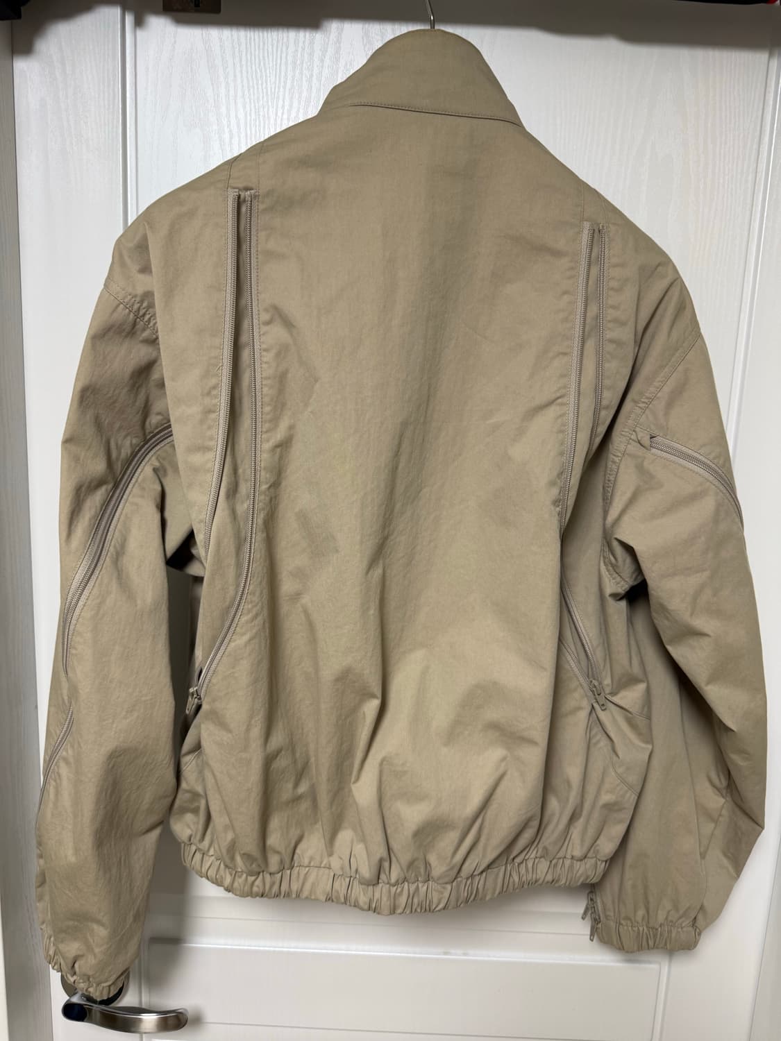 쿠어 바람막이 블루종 자켓 M 베이지 상품이미지3