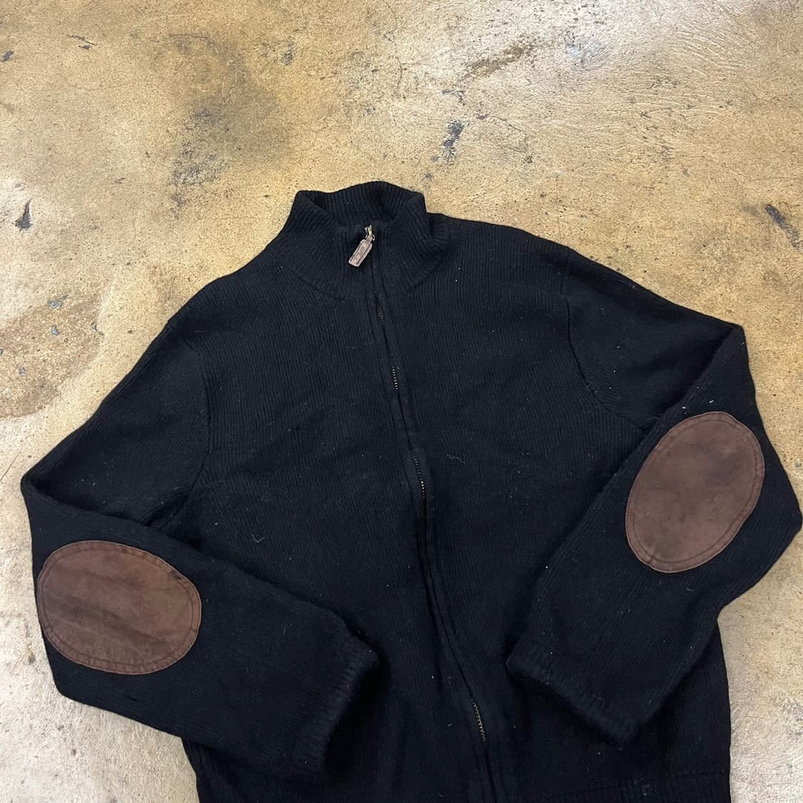 [ 정품/XL ] 폴로랄프로렌 램스 울 엘보패치 니트 집업 자켓 b15 상품이미지1