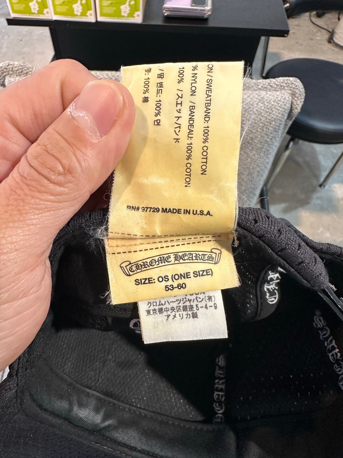 정품 크롬하츠 블랙 메쉬 베이스볼캡(올메쉬에디션) 상품이미지5