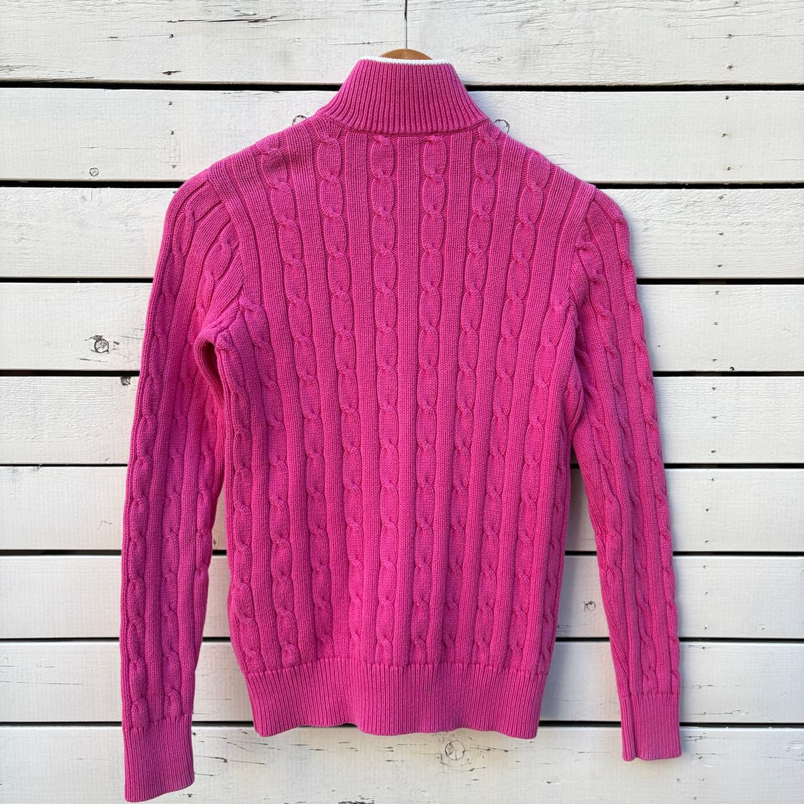 Polo 폴로 케이블 꽈배기 니트 집업 상품이미지2