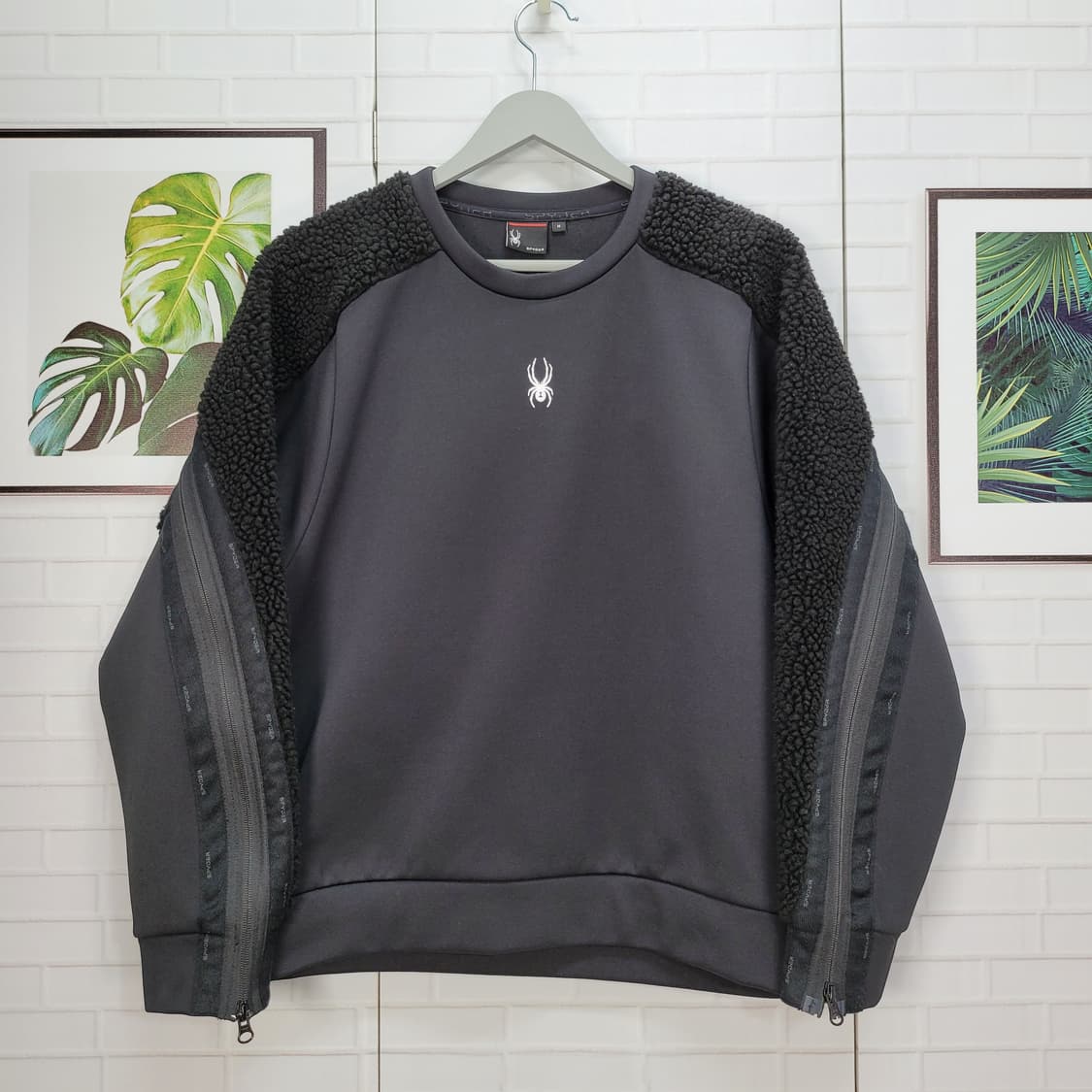 SPYDER 스파이더 뽀글이 맨투맨 긴팔 티셔츠 M 사이즈 상품이미지1