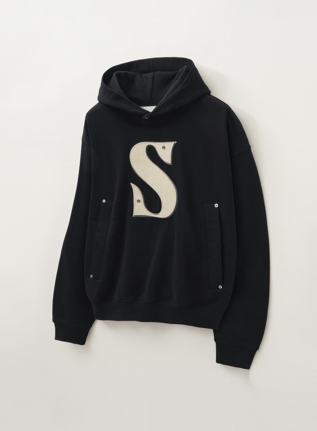 세터 리벳 아플리케 포켓 로고 후드 M 상품이미지1