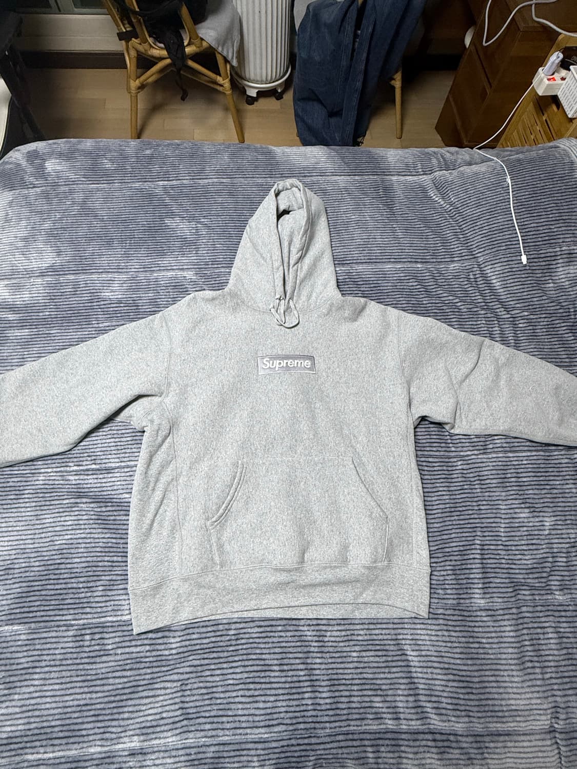 슈프림 박스로고 그레이 L 25FW 상품이미지1