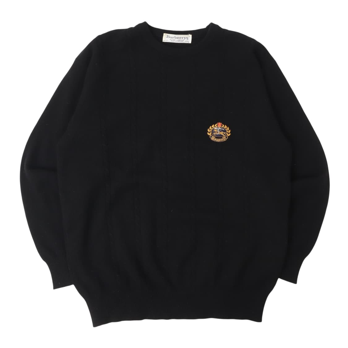 버버리 90s 크러스트 퓨어 램스울 니트 스웨터 상품이미지1