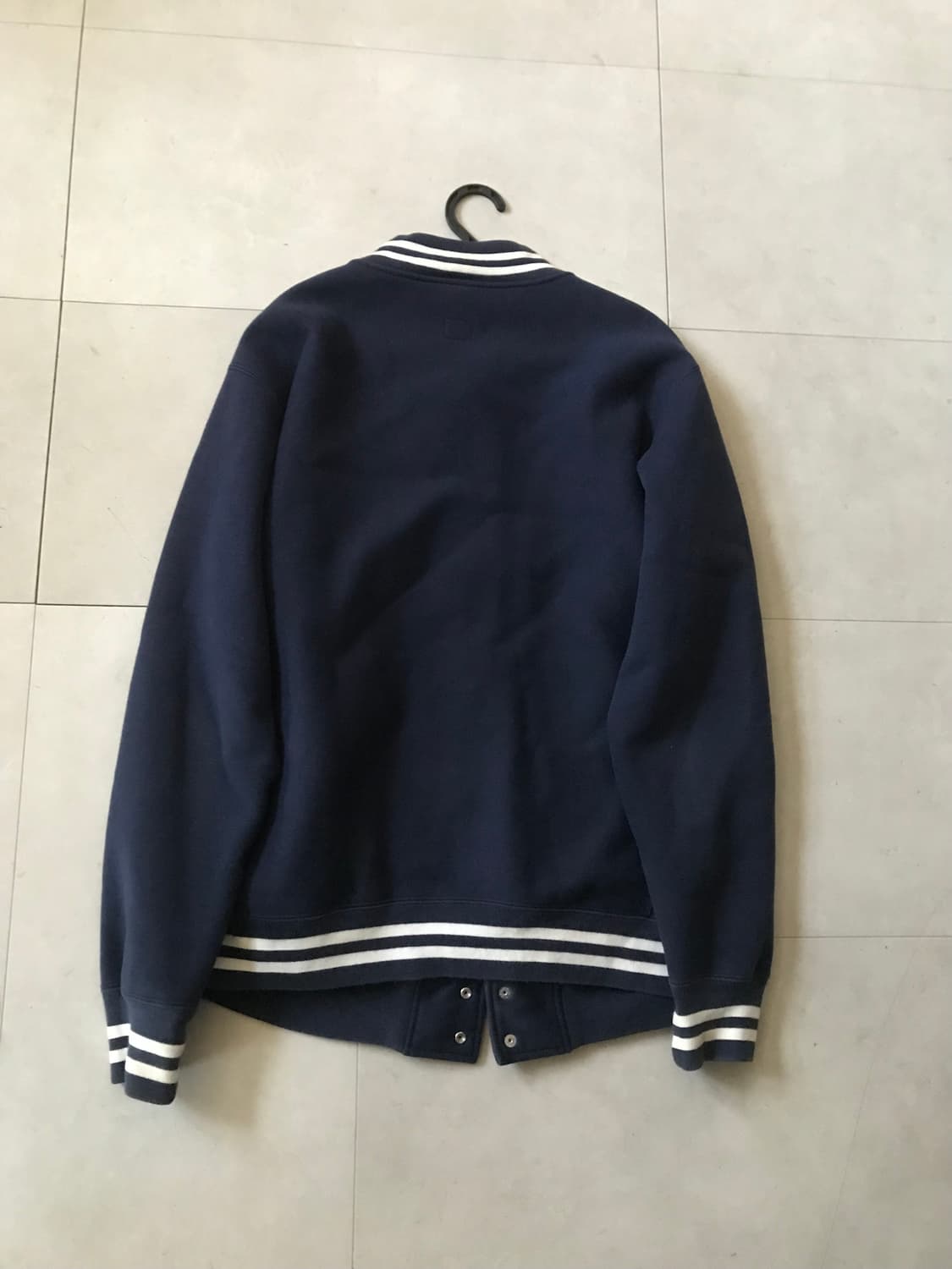 챔피온 네이비 오버핏 바시티자켓 상품이미지8