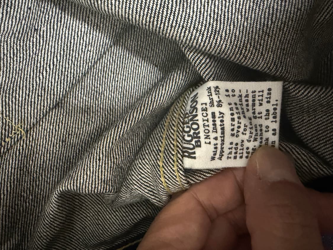 브론슨 37806xx 1세대 데님자켓 리지드 40사이즈 신품 상품이미지6