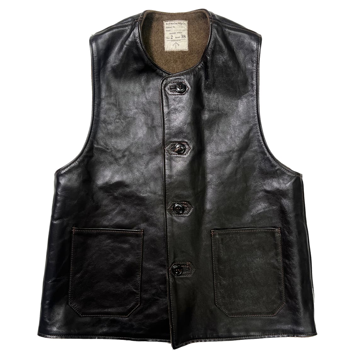 리얼맥코이 호스하이드 JERKIN VEST (38) 상품이미지2