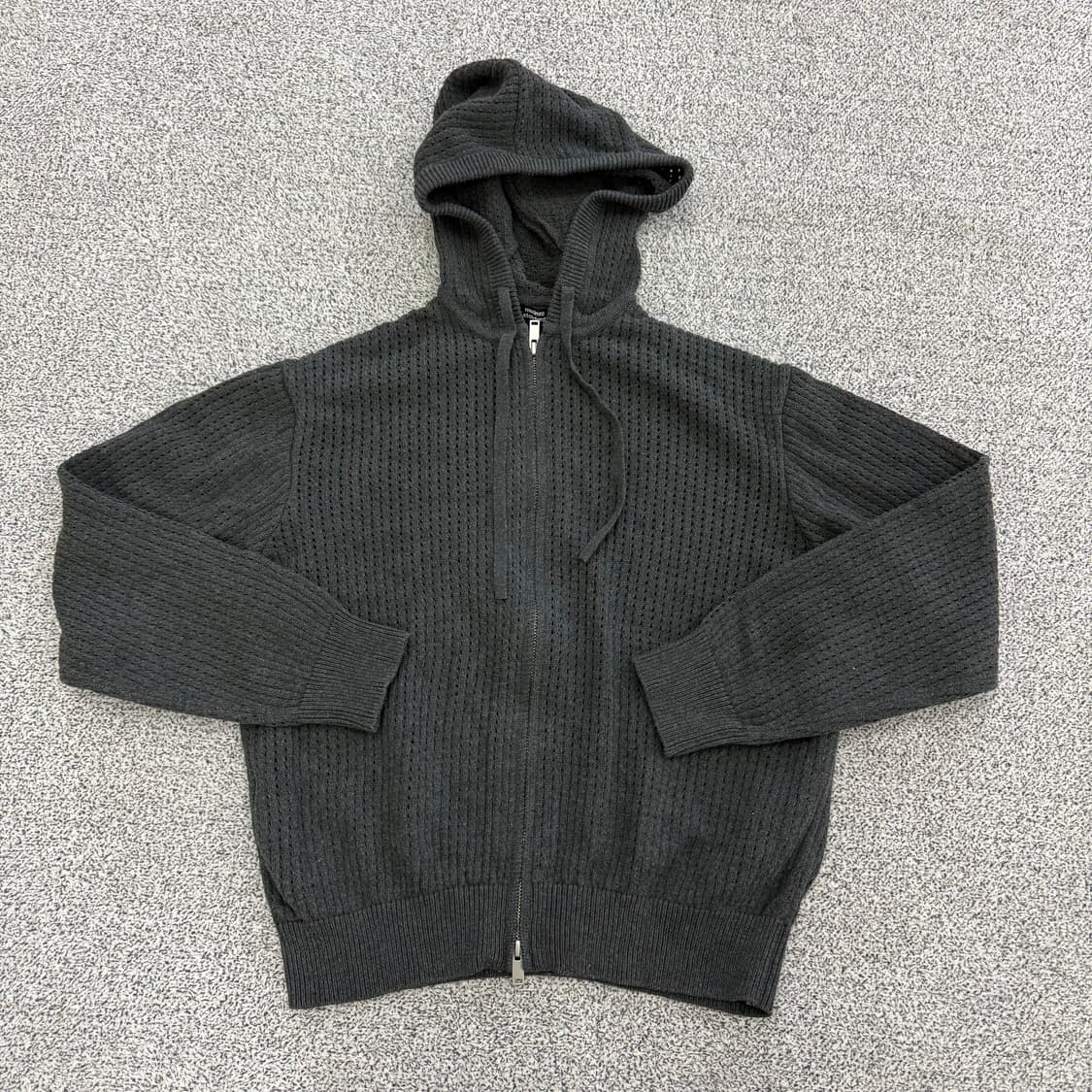 [M] 신형 무신사스탠다드 크로셰 니트 후디드 집업 0109T1 상품이미지1