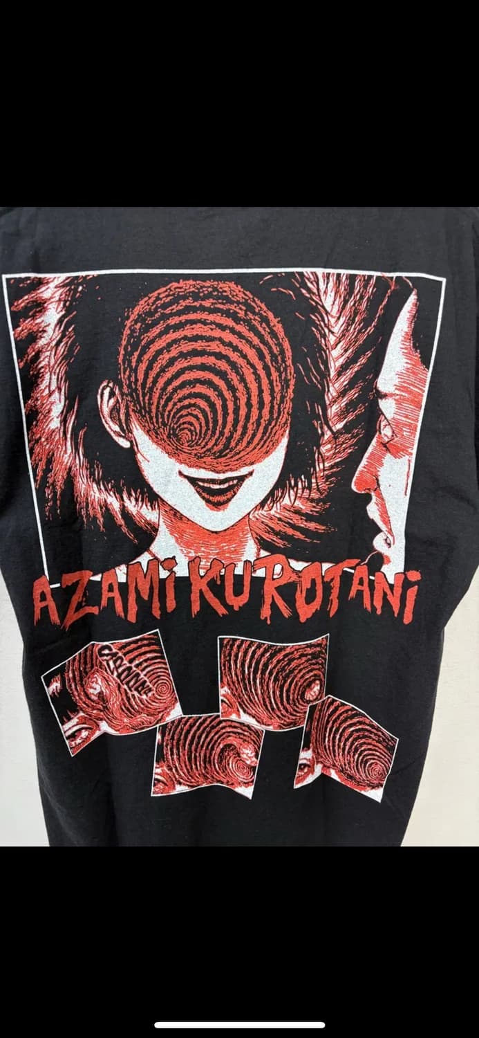 이토준지 빈티지 소용돌이 애니 반팔 H1616 상품이미지5