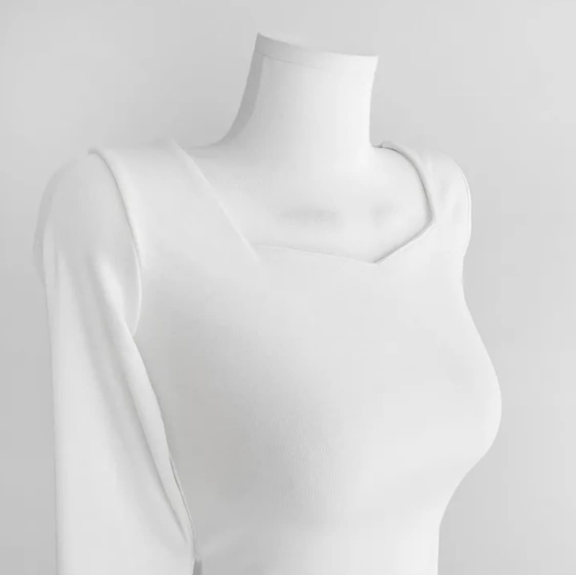 스퀘어넥 긴팔 상품이미지1