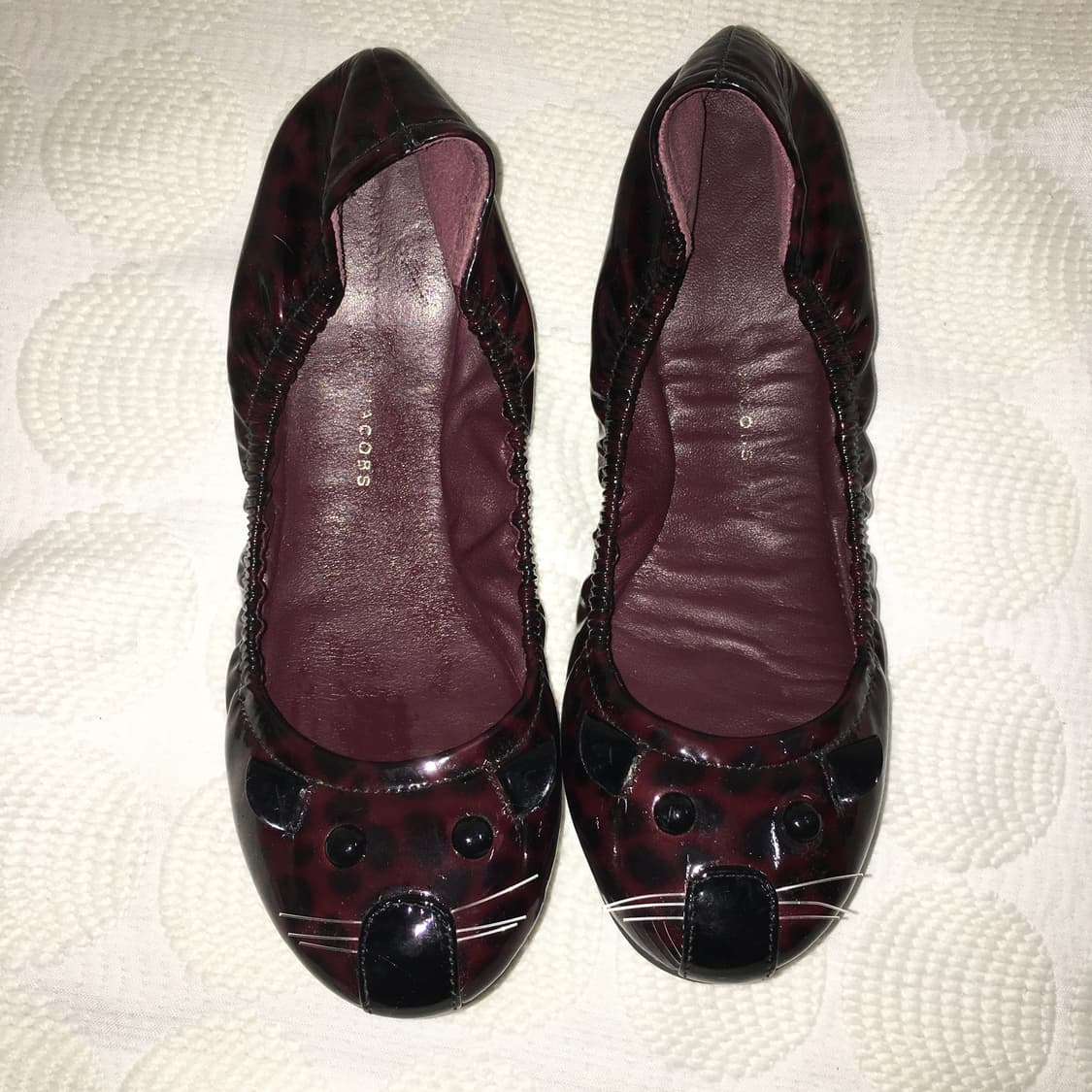 마크 제이콥스 레드 에나멜 레오파드 마우스 플랫슈즈 상품이미지2