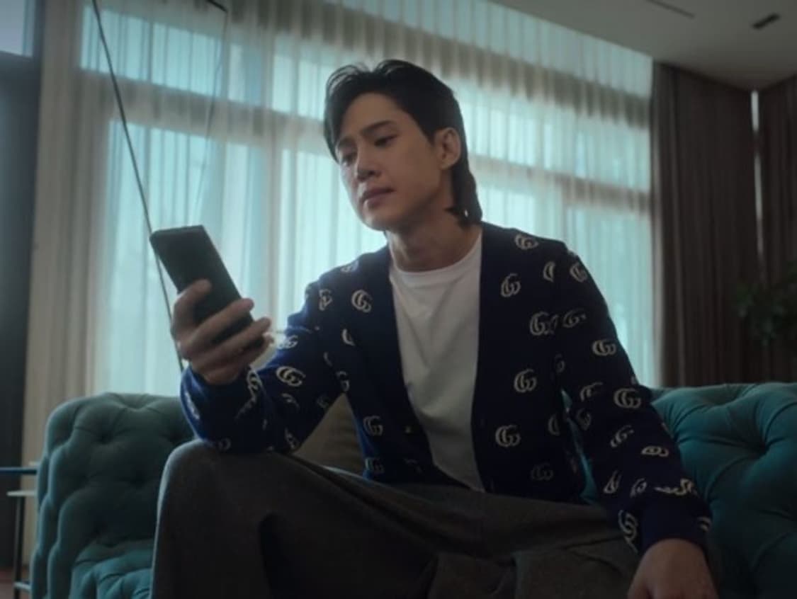 구찌 자카드 GG로고 가디건 XL사이즈 전재준 가디건 상품이미지6