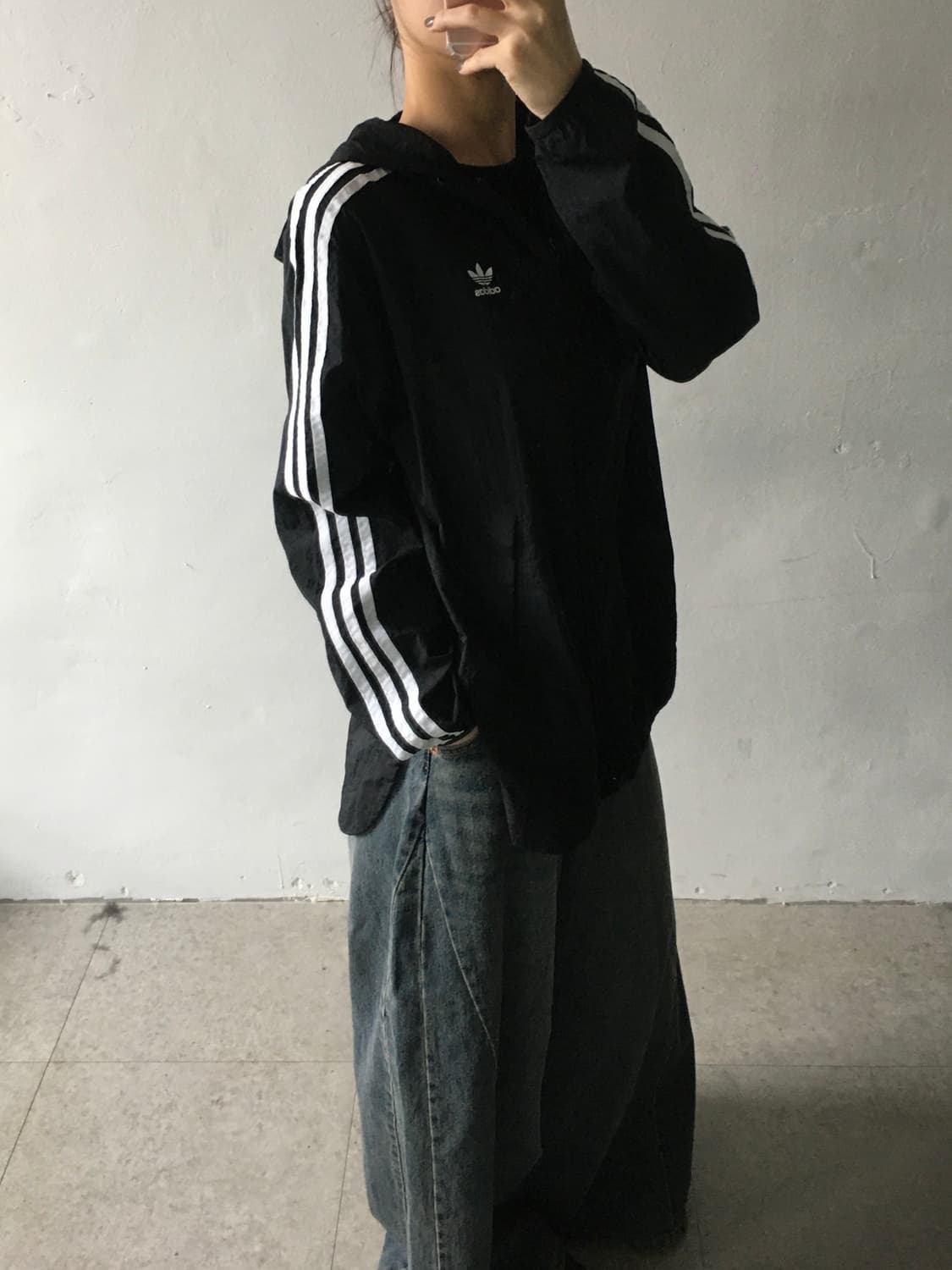 아디다스 사이드라인 후드 바람막이 상품이미지2