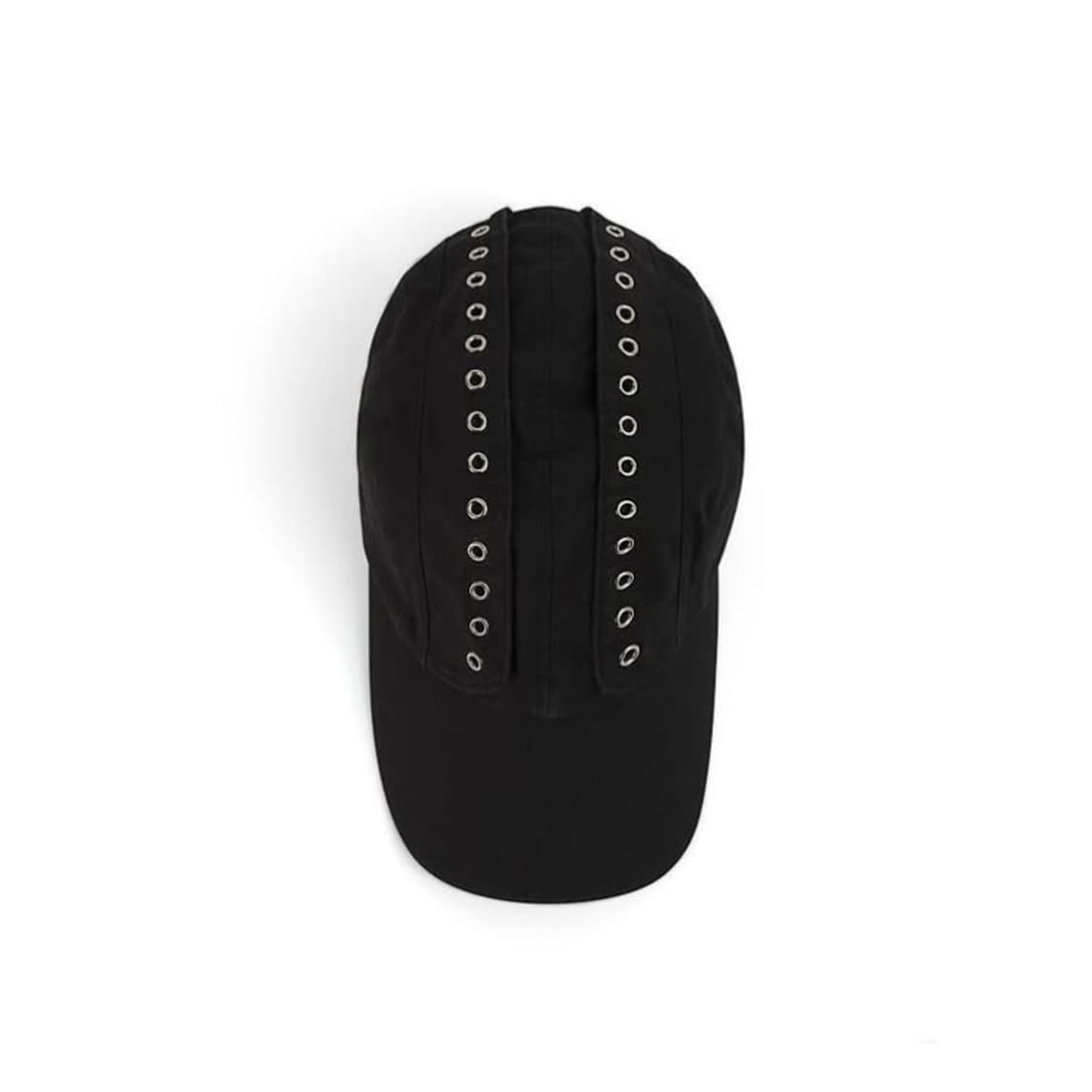 yquici 이퀴시 아일렛 레이스 캡 블랙 상품이미지5