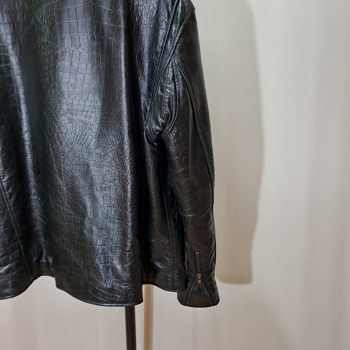 (택포) 악어패턴 양가죽 싱글자켓 110 B111 상품이미지6