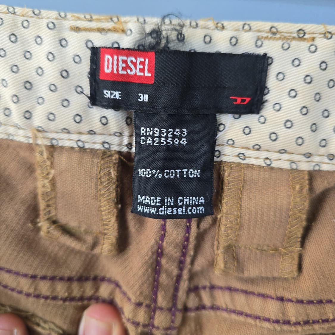 디젤 DIESEL 코듀로이 팬츠 30 상품이미지6