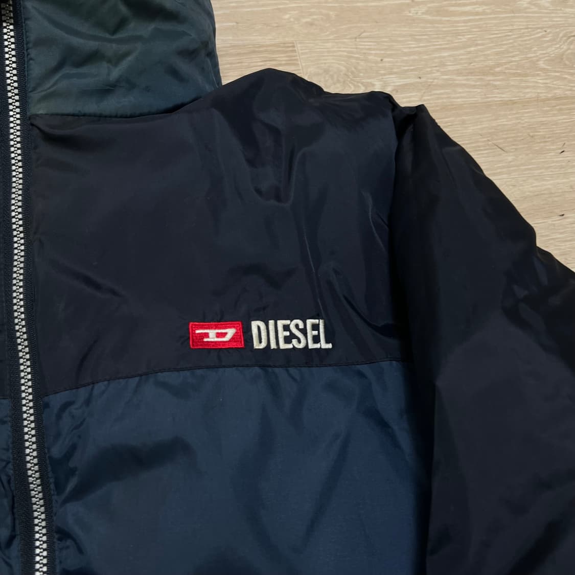 디젤 덕다운 90s 올드스쿨 리버시블 후드 패딩 [네이비] XL/105 상품이미지8