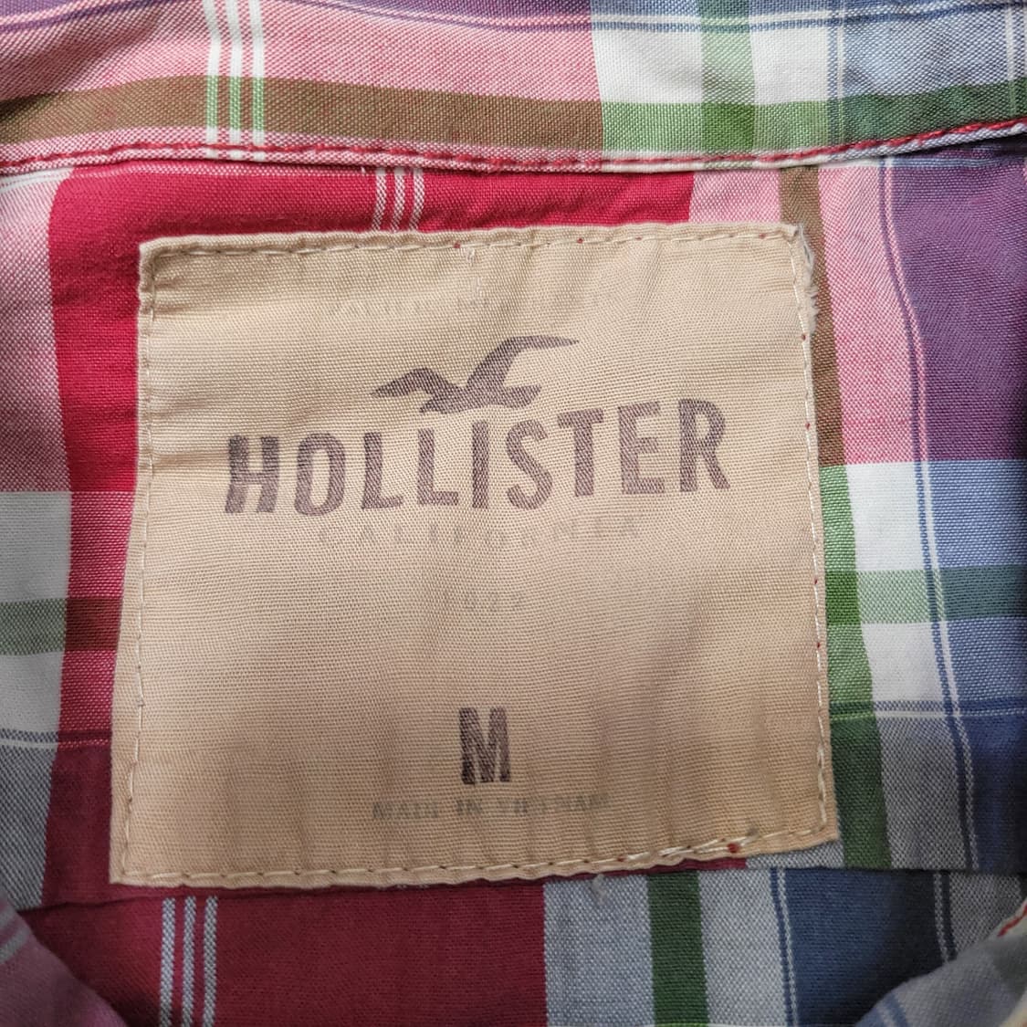 Hollister 홀리스터 레드 체크 셔츠 상품이미지2