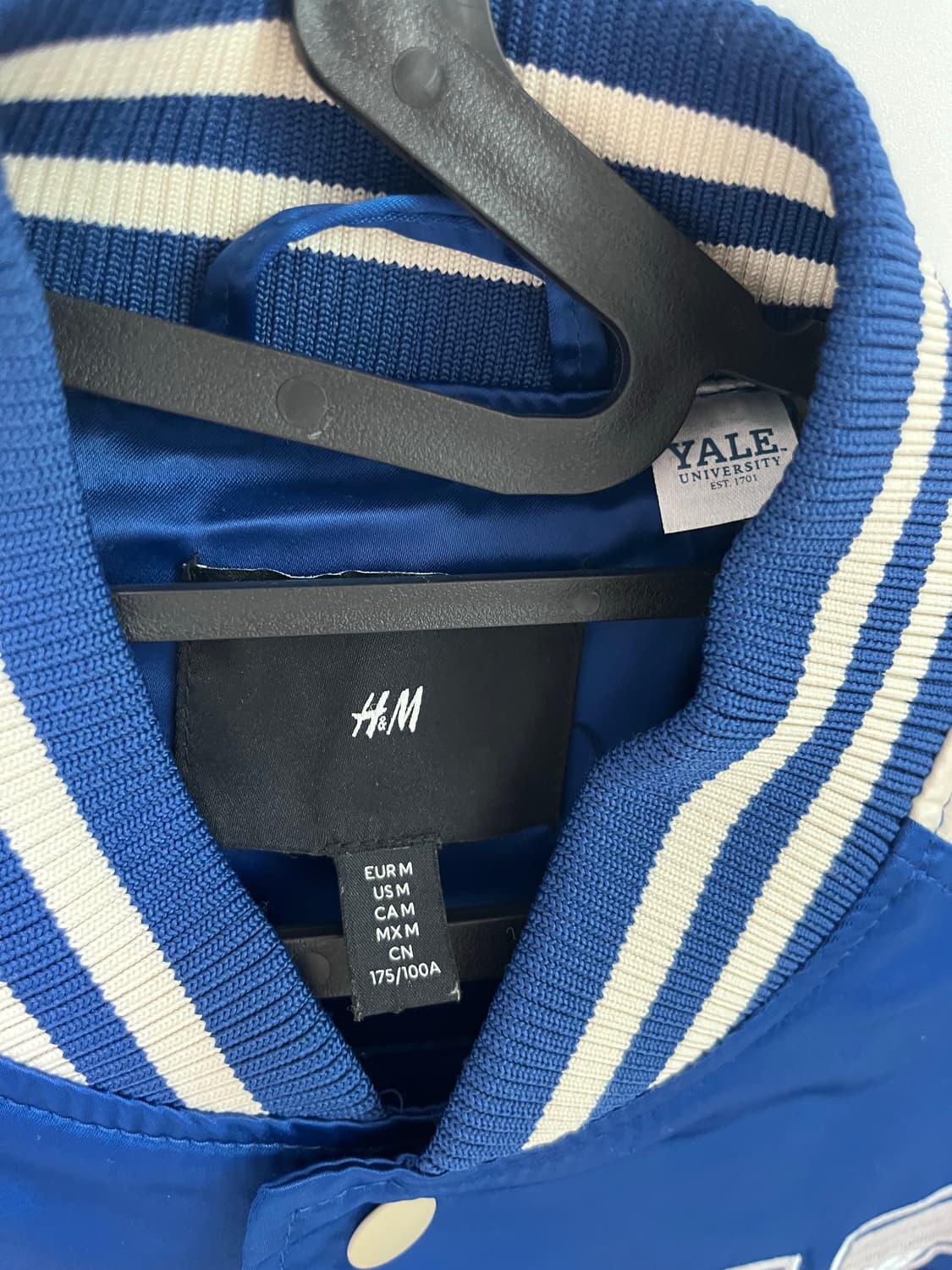 H&M X 예일 나그랑 야구 점퍼 M 상품이미지3