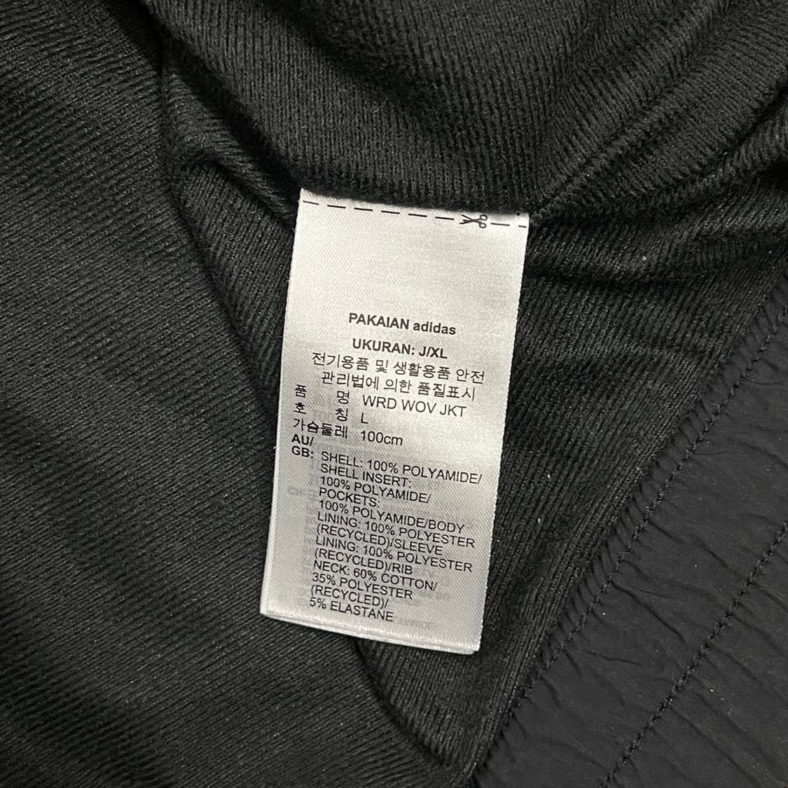 [정품/L] 아디다스 블랙 라인 포인트 바람막이 점퍼 b10 상품이미지6