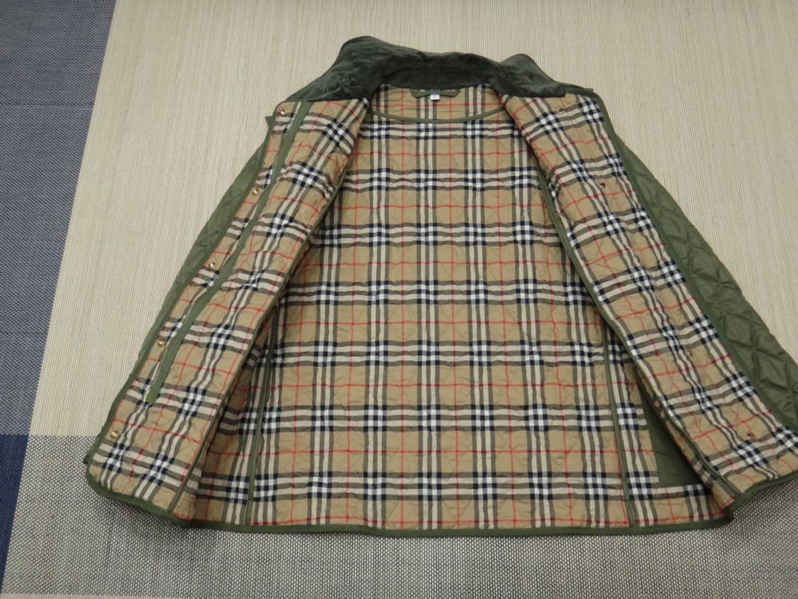 (88size) 버버리 코듀로이 칼라 다이아몬드 퀼팅 자켓 상품이미지6