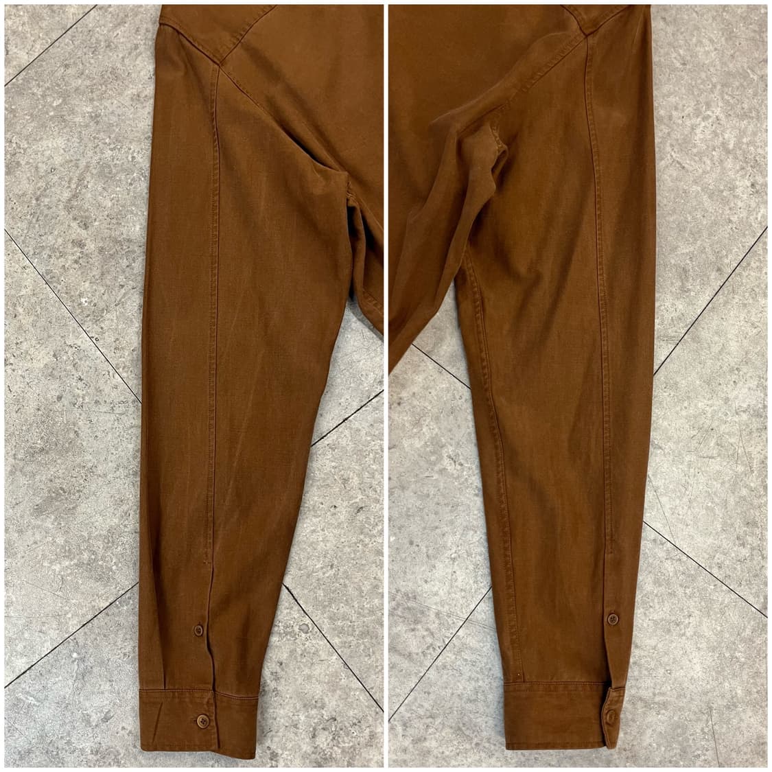 코스 셔츠 브라운 M #csz3280 상품이미지10