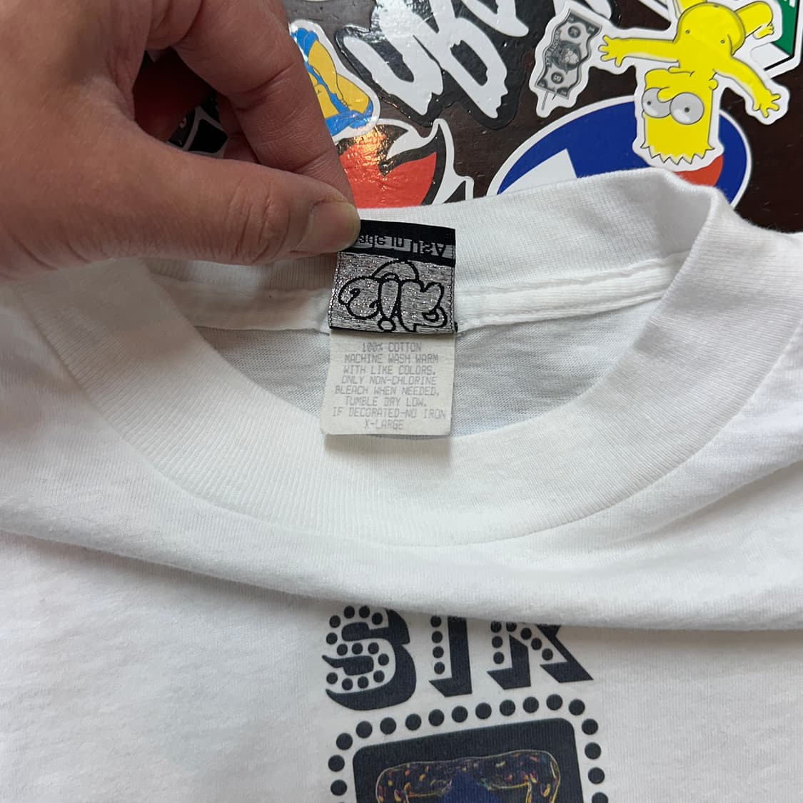 90s USA 식월드 키스 패러디 빈티지 싱글스티치 티셔츠 XL 상품이미지10