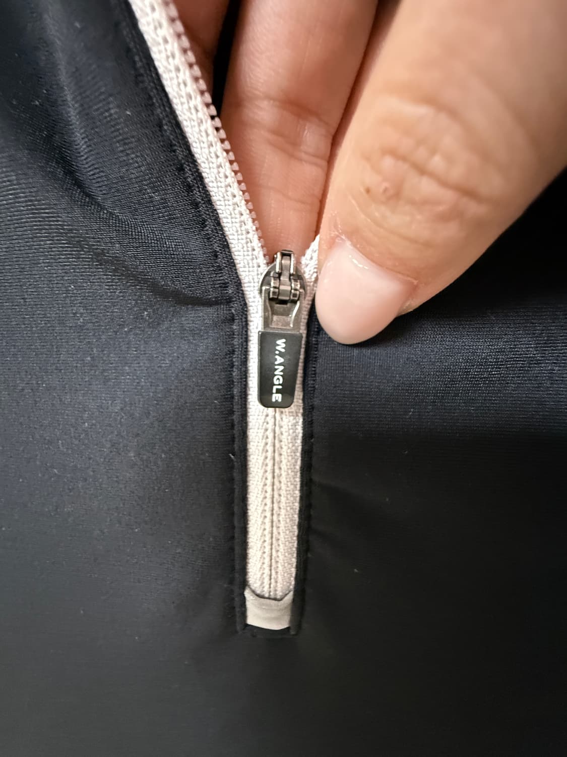 🖤 와이드앵글 W.ANGLE 골프 하프집업 티셔츠 블랙 95 🖤 상품이미지5