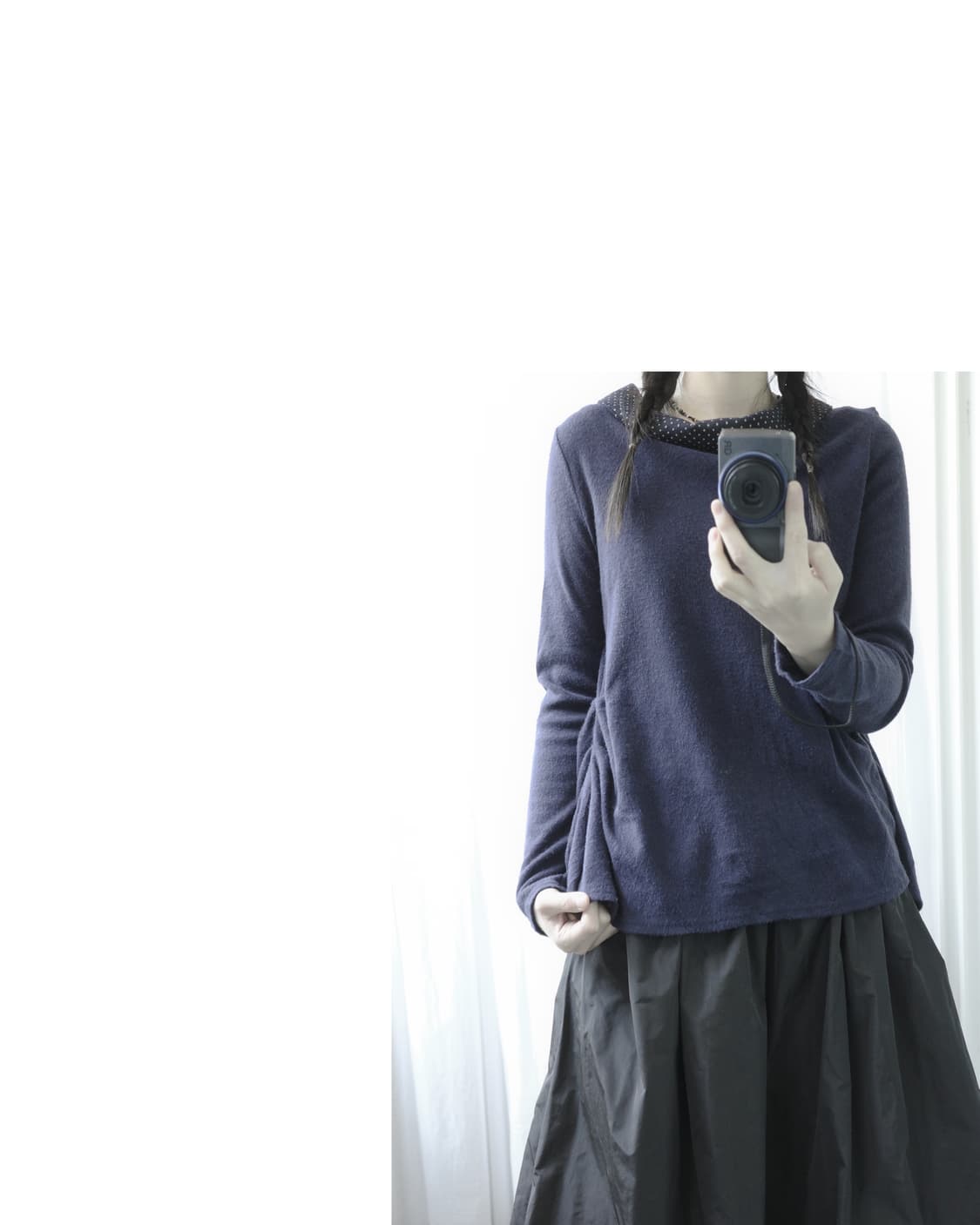 Deep purple dot sleeve 상품이미지5