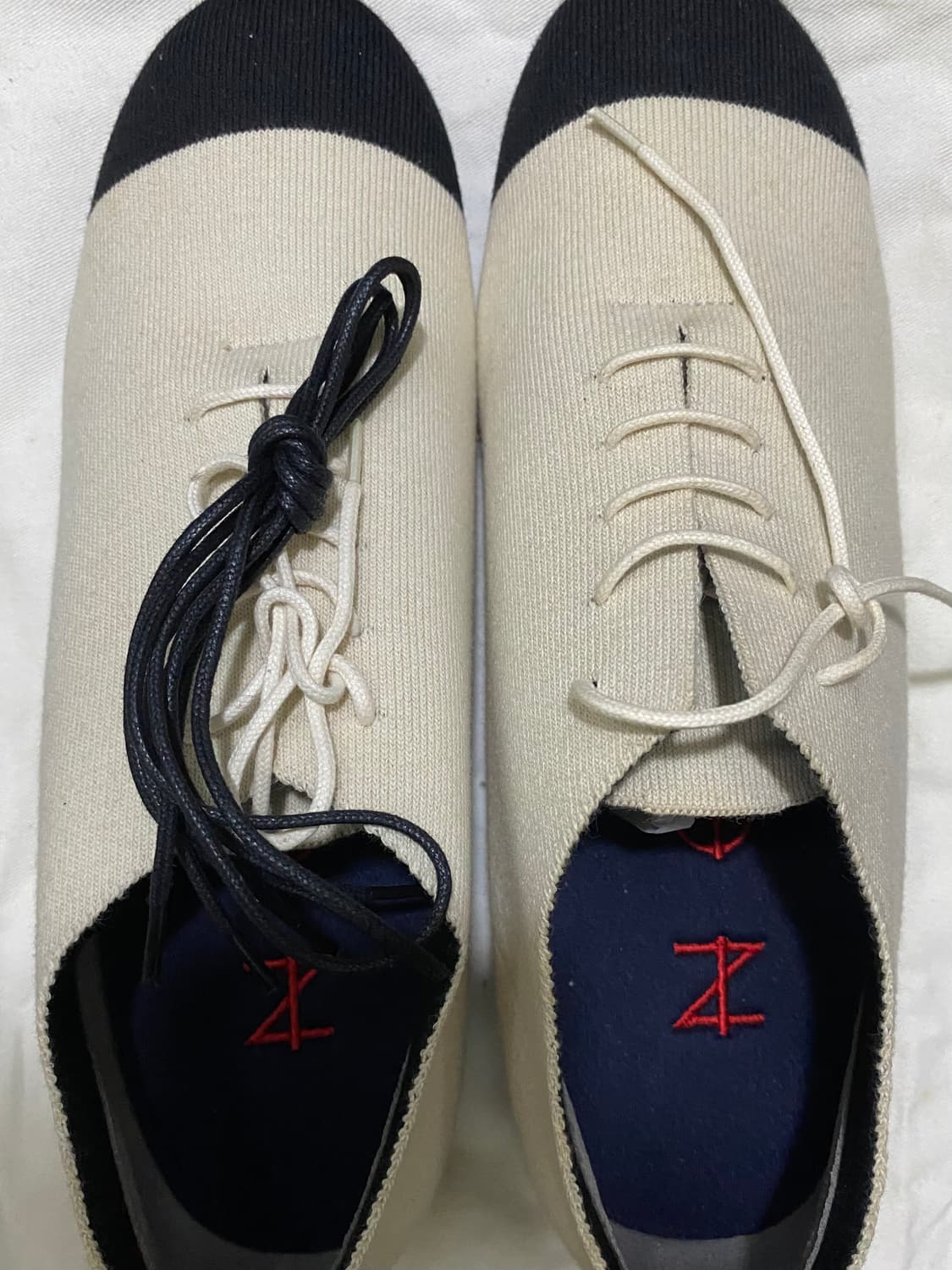 (미사용) 노도니트 NODO KNIT 배색 옥스포드 로퍼 상품이미지6