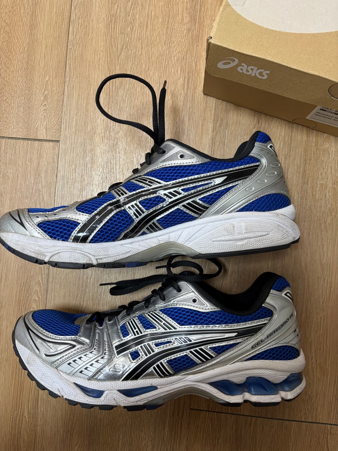 282.5) 아식스 젤 카야노 14 모나코 블루 블랙 상품이미지5