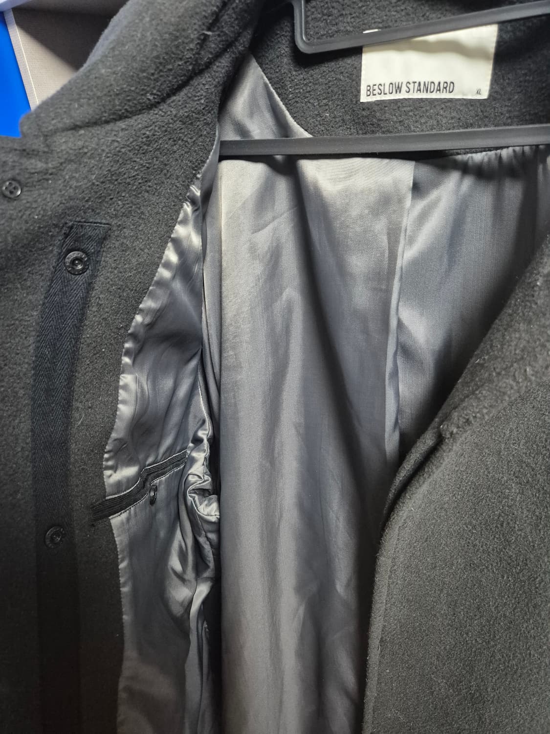 비슬로우 스탠다드 차콜 발마칸코트 xl 상품이미지4