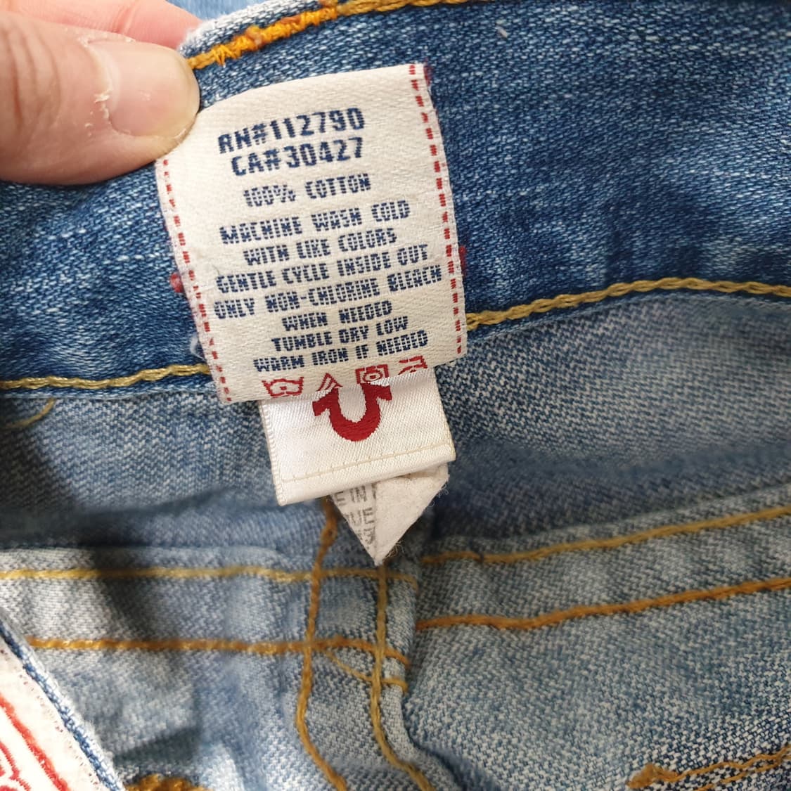 트루릴리젼(미국) 데님 반바지 청반바지 32 상품이미지7