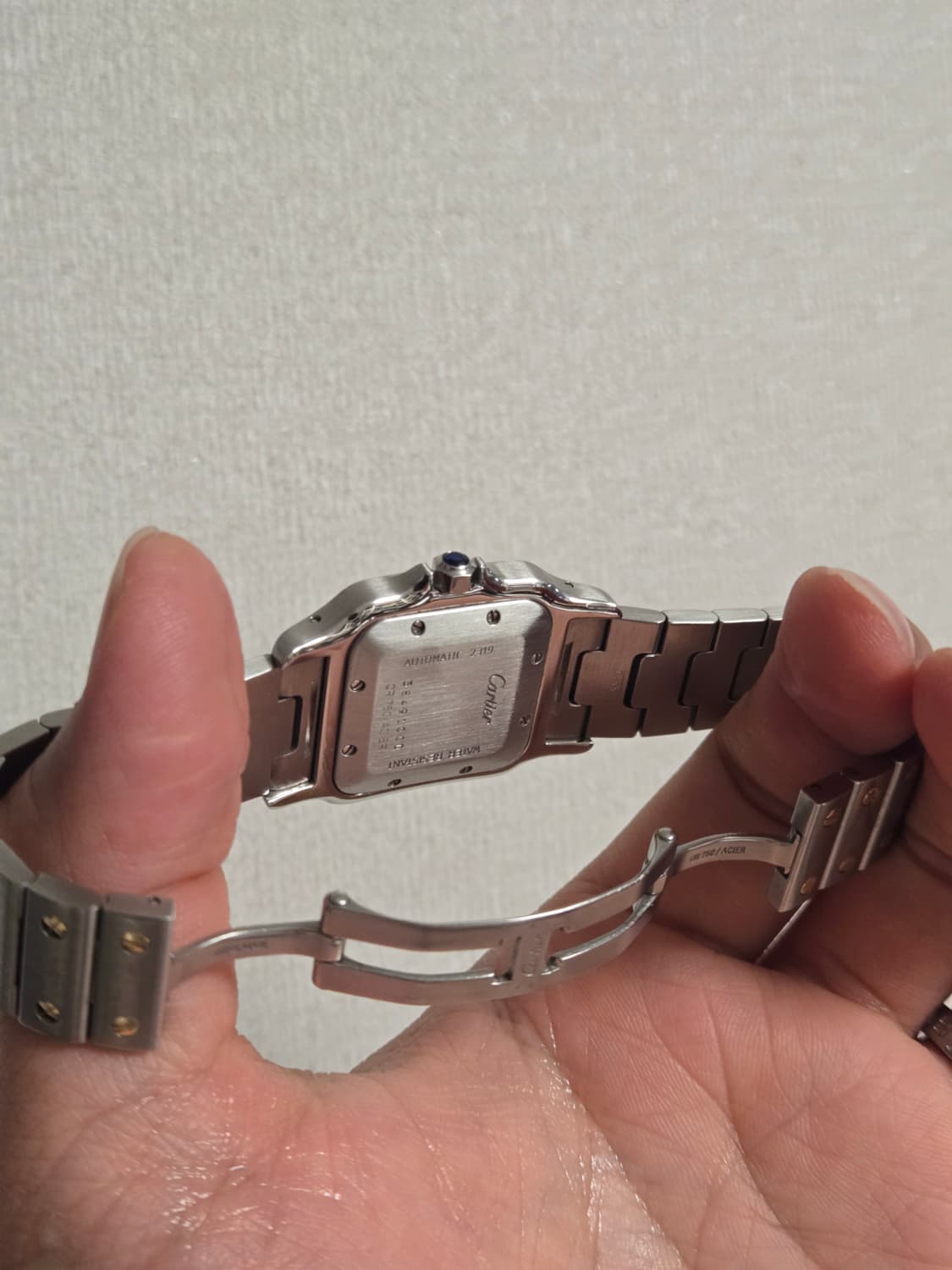 까르띠에 산토스 갈베 라지 콤비 오토매틱 팝니다 상품이미지2