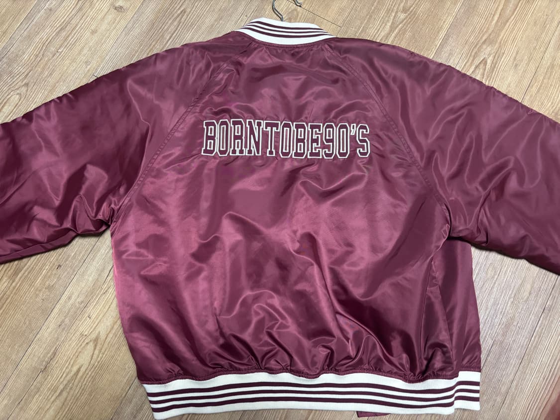 1993 STUDIO_나일론 바시티 자켓_버건디_ 상품이미지1